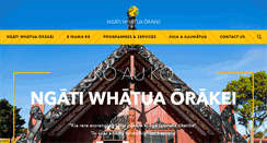 Desktop Screenshot of ngatiwhatuaorakei.com