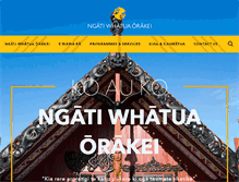 Tablet Screenshot of ngatiwhatuaorakei.com